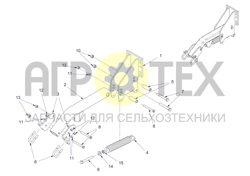 Чертеж Рычаг глебокорыхлителя (88715613)